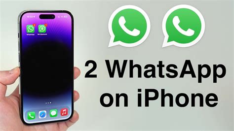 whatsapp 2 numbers same iphone.